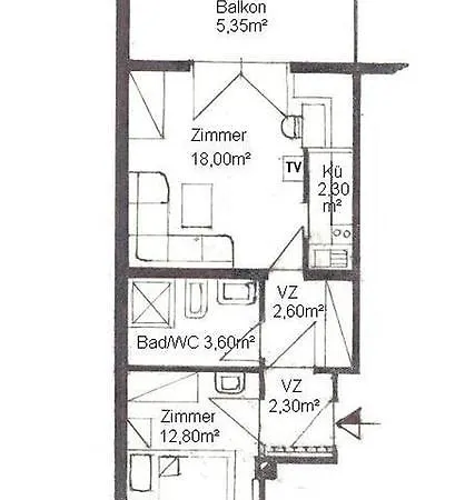 Haus Bergblick 아파트 *